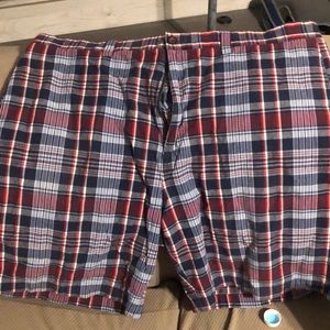 Multi-colored striped Chaps Golf Shorts-waste size 40